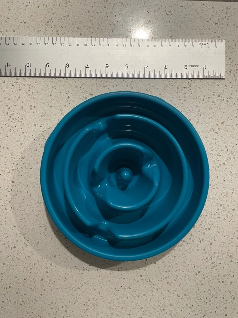 Outward Hound Blue Teal Slo Bowl Fun Feeder